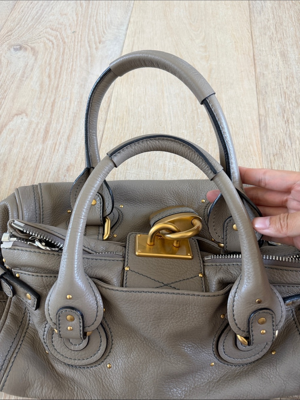 Chloe leather paddington bag medium - Picture 4 of 4